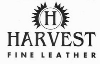 H HARVEST FINE LEATHER logo