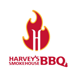 H HARVEY'S SMOKEHOUSE BBQ logo
