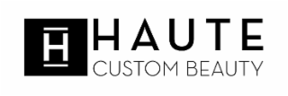 H HAUTE CUSTOM BEAUTY logo