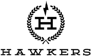 H HAWKERS logo
