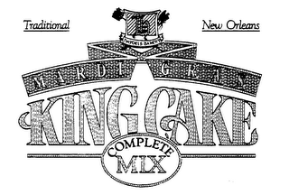 H HAYDELS BAKERY TRADITIONAL NEW ORLEANS MARDI GRAS KING CAKE COMPLETE MIX logo