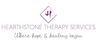 H HEARTHSTONE THERAPY SERVICES WHERE HOPE & HEALING BEGIN logo
