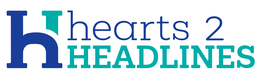 H HEARTS 2 HEADLINES logo