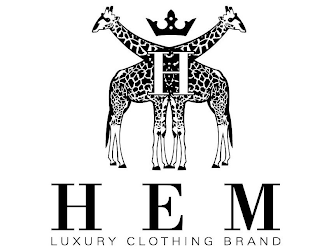 H HEM LUXURY CLOTHING BRAND logo