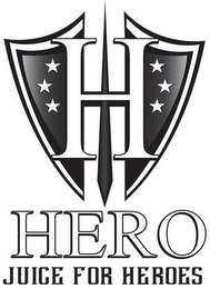 H HERO JUICE FOR HEROES logo