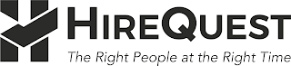 H HIREQUEST THE RIGHT PEOPLE AT THE RIGHT TIME logo