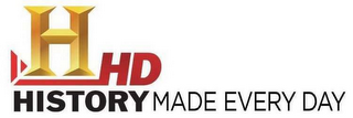 H HISTORY HD MADE EVERY DAY logo