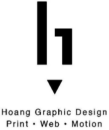 H HOANG GRAPHIC DESIGN PRINT · WEB · MOTION logo