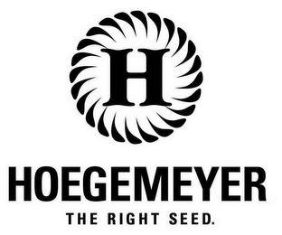 H HOEGEMEYER THE RIGHT SEED. logo