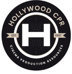 H HOLLYWOOD CPR CINEMA PRODUCTION RESOURCES EST. 1997 logo