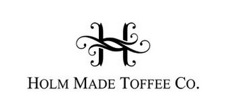 H HOLM MADE TOFFEE CO. logo