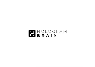 H HOLOGRAM BRAIN logo