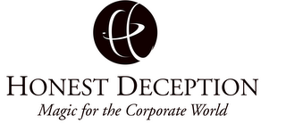 H HONEST DECEPTION MAGIC FOR THE COPORATE WORLD logo