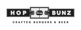 H HOP BUNZ CRAFTED BURGERS & BEER logo