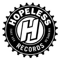 H HOPELESS RECORDS VAN NUYS, CA EST. 1993 logo