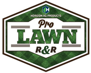 H HORIZON AG-PRODUCTS PRO R & R LAWN logo