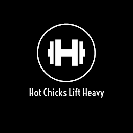 H HOT CHICKS LIFT HEAVY logo