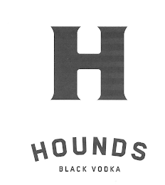 H HOUNDS BLACK VODKA logo
