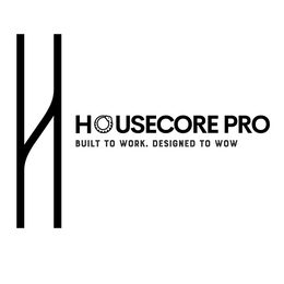 H HOUSECORE PRO BUILT TO WORK, DESIGNED TO WOW logo