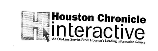 H HOUSTON CHRONICLE INTERACTIVE AN ON-LINE SERVICE FROM HOUSTON'S LEADING INFORMATION SOURCE logo