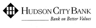 H HUDSON CITY BANK BANK ON BETTER VALUES logo