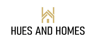 H HUES AND HOMES logo