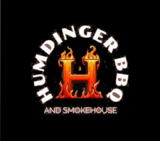 H HUMDINGER BBQ AND SMOKEHOUSE logo