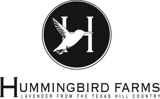 H HUMMINGBIRD FARMS LAVENDER FROM THE TEXAS HILL COUNTRY logo