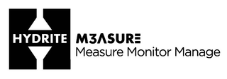 H HYDRITE M3ASURE MEASURE MONITOR MANAGE logo