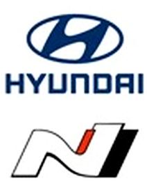H HYUNDAI N logo