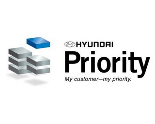H HYUNDAI PRIORITY MY CUSTOMER - MY PRIORITY. logo