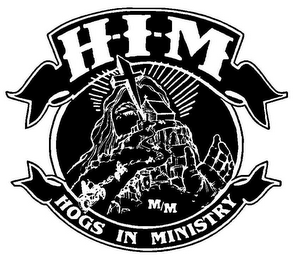H-I-M M/M HOGS IN MINISTRY logo