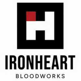 H IRONHEART BLOODWORKS logo
