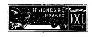 H. JONES & CO HOBART TRADEMARK IXL logo