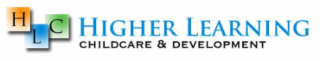 H L C HIGHER LEARNING CHILDCARE & DEVELOPMENT logo