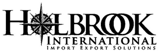 H LBROOK INTERNATIONAL IMPORT EXPORT SOLUTIONS logo