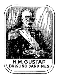 H. M. GUSTAF BRISLING SARDINES logo