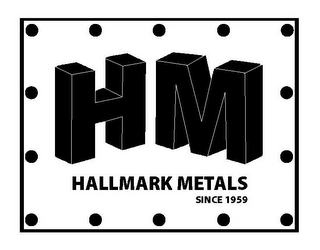 H M HALLMARK METALS SINCE 1959 logo
