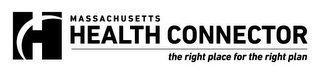 H MASSACHUSETTS HEALTH CONNECTOR THE RIGHT PLACE FOR THE RIGHT PLAN logo