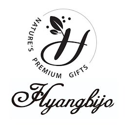 H NATURE'S PREMIUM GIFTS HYANGBIJO logo