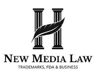 H NEW MEDIA LAW TRADEMARKS, FDA & BUSINESS logo