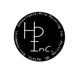 H P INC. HIRE PAINTING INC. PAINTING, QC, SAFETY, ENVIRONMENTAL. CONSULTANTS. logo