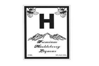 H PREMIUM HUCKLEBERRY LIQUEUR 375 ML 19% ALC./VOL. logo