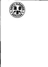H S C HAPPY CLEANING SERVICES logo