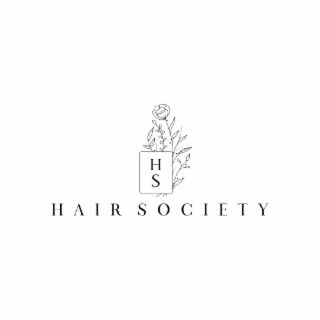 H S HAIR SOCIETY logo