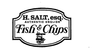 H. SALT, ESQ.  AUTHENTIC ENGLISCH FISH & CHIPS logo