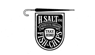 H. SALT ESQ. AUTHENTIC ENGLISH TAKE HOME FISH & CHIPS logo