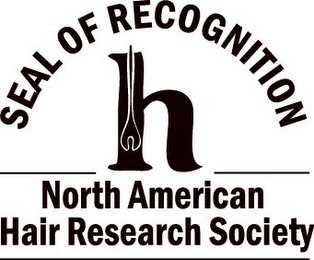 H SEAL OF RECOGNITION NORTH AMERICAN HAIR RESEARCH SOCIETY logo