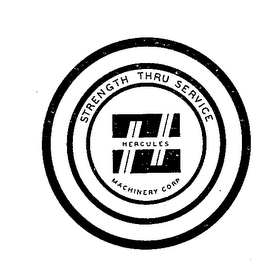 H STRENGTH THRU SERVICE HERCULES MACHINERY CORP. logo