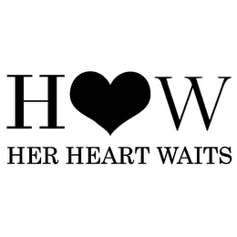 H W HER HEART WAITS logo